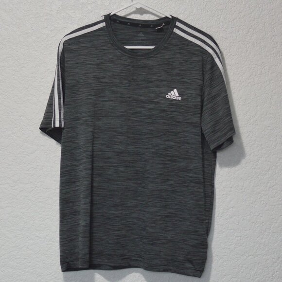 Mens Adidas Grey Shirt Size L (100% polyester) - Picture 1 of 4